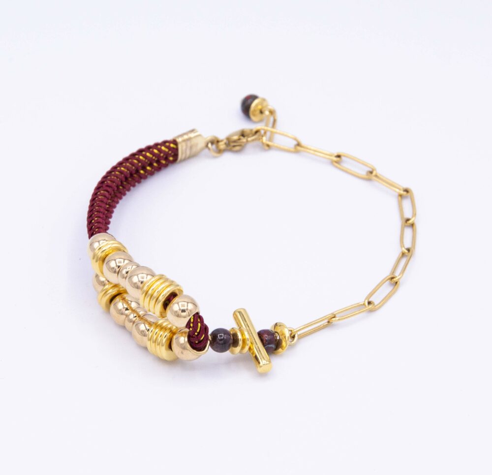 bracelets-doré-perle-céramique